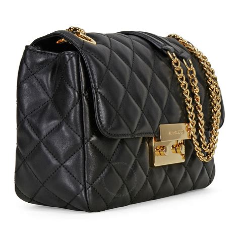 michael kors damson|Sloan Large Quilted Leather Shoulder Bag .